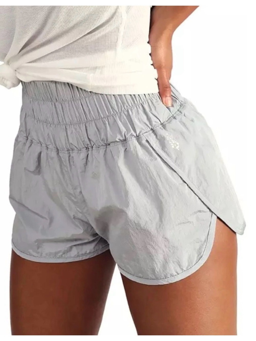 FP Movement by Free People Way Home Athletic Shorts in Arctic Mist NWOT